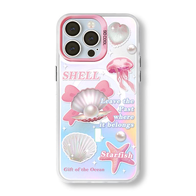 

Магнитный чехол Zhitai для iPhone 16 Pro, 14 и Huawei P70 - матовый лазер, дизайн кронштейна iPhone 14 Plus