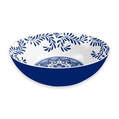 Abode Homeware Cobalt Casita Salad Large Stylish Dishwasher Server PNK5120TSBLC Bowl, 30cm, Capacity, Design, Shatter-Resistant Plastic, Safe,