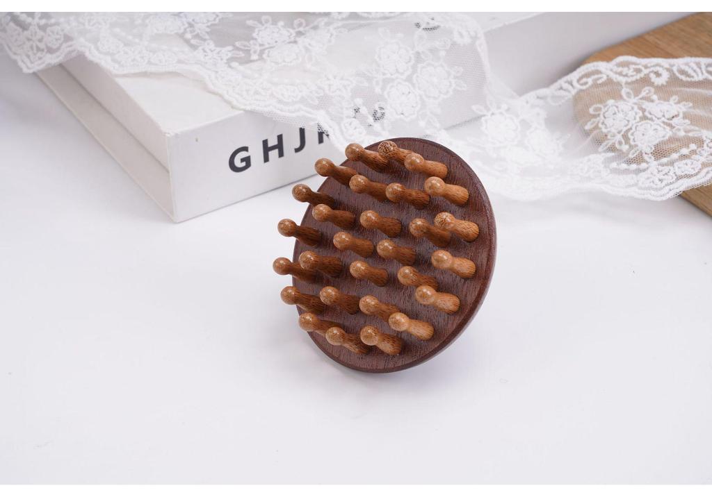 Sandalwood Rebound Massage Comb for Hair and Body