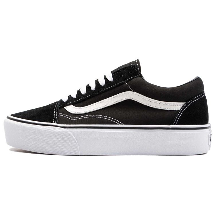 

Черно-белые кроссовки унисекс на платформе Vans Old Skool VN0A3B3UY28 EU 37 чёрный/белый