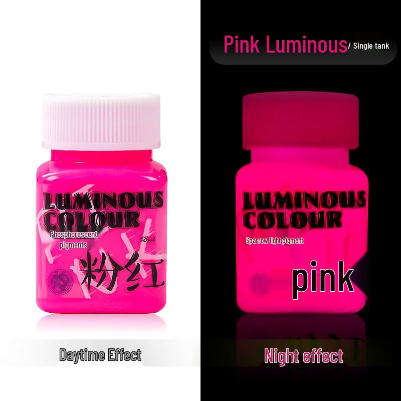 Glow-in-the-Dark Fluorescent Pigment Set for Kids - Perfect for DIY Clothes, Shoes, Plaster Dolls, and Hand-Painted Crafts!