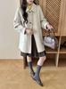 Elegant French Style Double-Faced Wool Lapel Coat