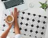 Durable Gaming Mat Geometric Tile Pattern 90x45 Cm