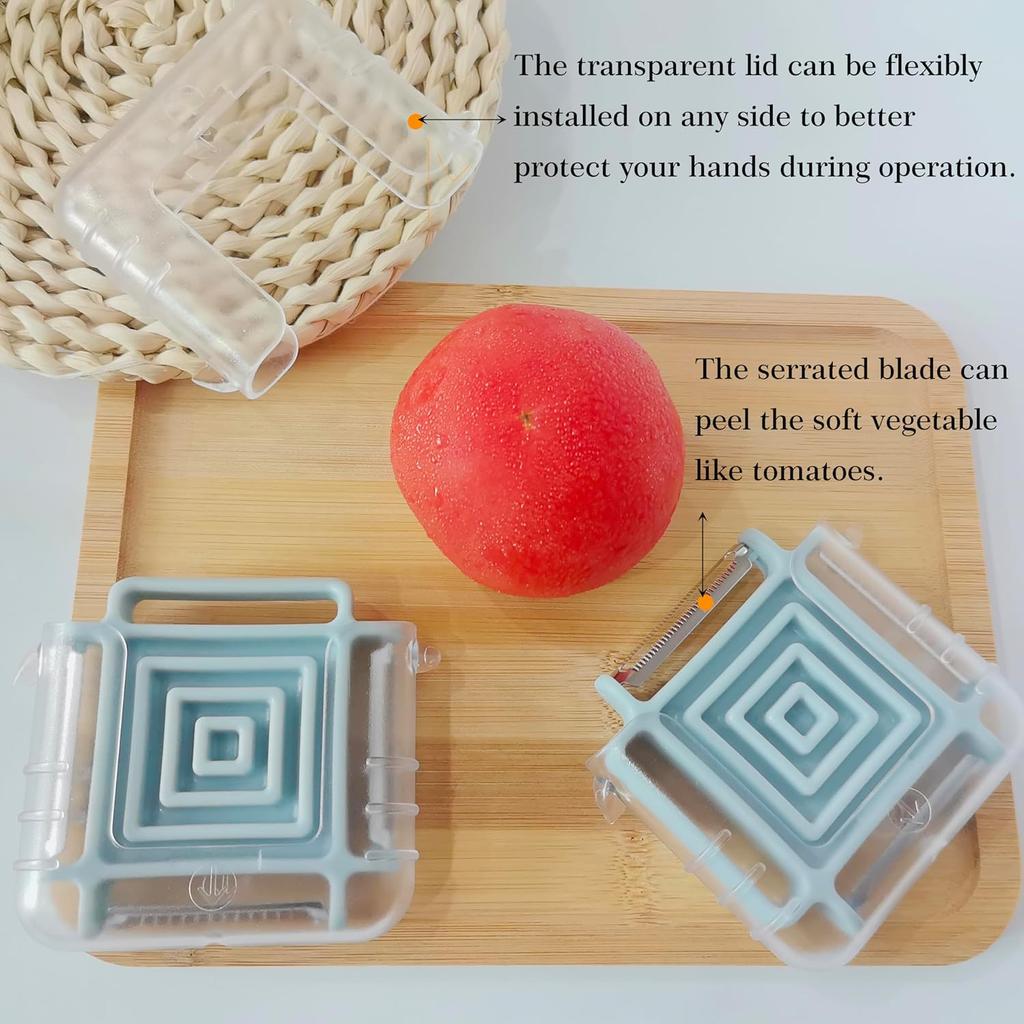 Portable Travel Vegetable Peeler for Fruit Veggie Potatoes Carrot Cucumber Peelers for Kitchen Potato Peelers Apple Peelers Julienne Peeler Fruit