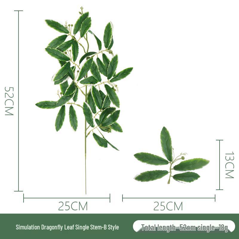 

Штучна гілка з листям верби - Декоративна імітація зеленої рослини