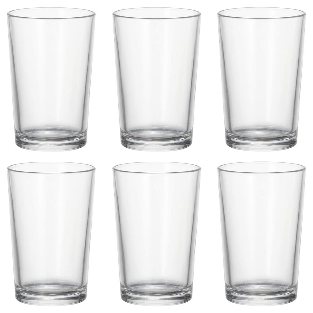 Toyo Sasaki Glass Tumbler Glass Standard Press 6 Tumblers 170ml Set of 6 Made In Japan Dishwasher Safe Glass Cups Beer Glasses Commercial Glasses