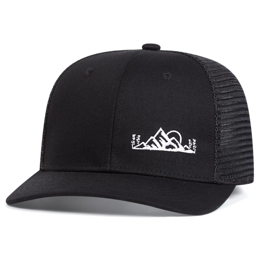 Unisex Mountain Embroidery Baseball Net Caps Spring And Summer Outdoor Adjustable Casual Hats Sunscreen Hat