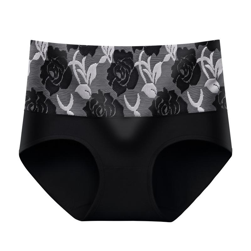 Large Size Women Spring and Autumn High Waist Belly Lift Hip Briefs