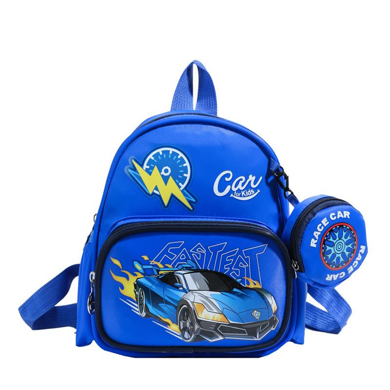 Kindergarten Baby Schoolbag Cartoon Animation Foreign Style Printing Boys And Girls Backpack Children'S Backpack Tide
