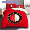 Amsterdamsche Football Club Ajax2 Pattern Bedding Quilt Set  Home Decoration  Gift (1 * Duvet Cover + 2 * Pillowcase  Without Core)