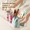Large Clear Divided Desktop Storage Box Multi functional Space Saving Organizer for Home Disposable Cups Snacks Sorting