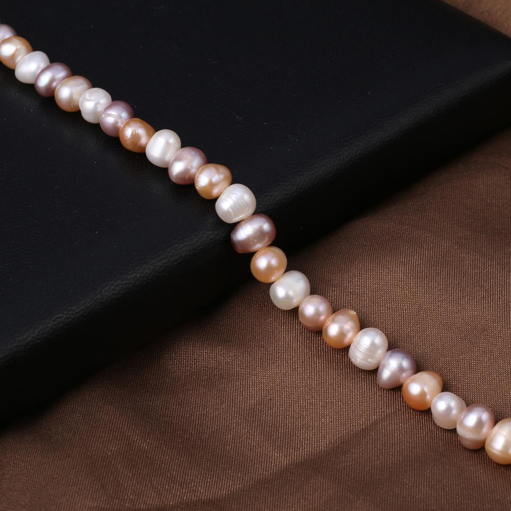 1String, White Natural Freshwater Pearls, Handmade Rice Pearl Beads, 3-4 Mm, for DIY Necklace Accessories, Jewelry Making, Women Gift, 36 Cm