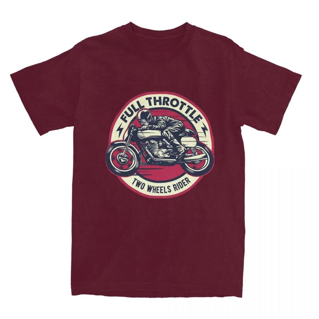 Summer Full Throttle Cafe Racer Rockabilly Biker Shirt Merch Men Women Awesome Motorcycle Motor T-shirt