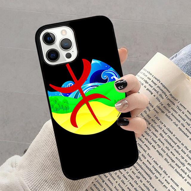 Amazigh Symbol Berber Academy Phone Case For iPhone 17 Air 16 15 14 13 12 Pro Max Plus Max Cover Shell coque