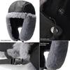 Winter Trapper Hat Thick Fleece Lined Ear Flap Windproof Cap for Men Outdoor Cycling/Hiking