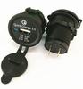 1Set 3.6A USB Motorcycle Quick Charge 3.0  Car Charger Adapter 12V-24V Black