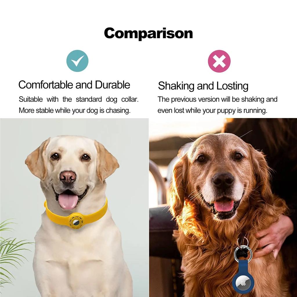 Nowa silikonowa obroża dla kota zapobiegająca zgubieniu do Apple Airtag Protective Tracker Anti Lost Positioning Collar Adjustable Pet Collar