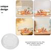 Glass Fish Bowl Small Desktop Aquarium Transparent Fish Tank Goldfish Bowl Hydroponic Plant Vase for Home Glass Round Aquarium