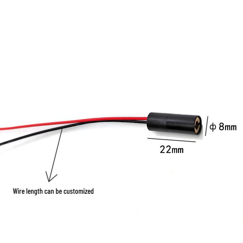 8x22mm 635nm 1mW Red Laser Pointer Module Lens