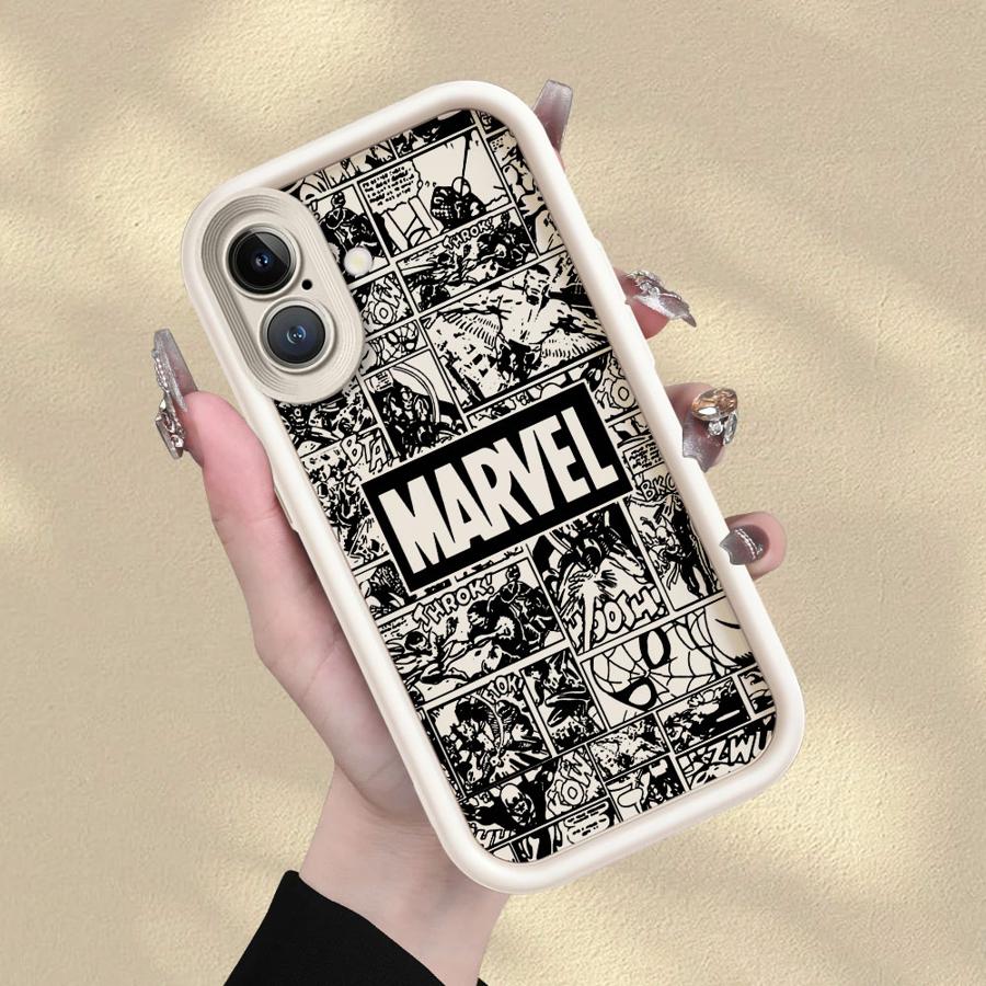 Marvel Spiderman Ironman Coole Handyhülle für iPhone 13 12 11 Pro Max 15 16 14 Plus XR 17 Air 16e XS Max Weiche Hülle