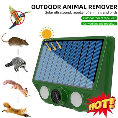 Dispositivo Repelente de Animais à Prova d'Água IP66 Alimentado por Energia Solar com Bateria Recarregável de 500mAh para Controle de Pragas em Jardins e Gramados Externos