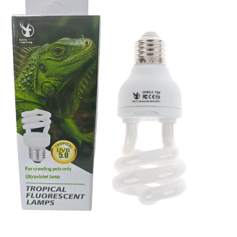 1 ks Lampy pro vyhřívání želv, ještěrek, hadů a plazů 13W/26W UV paprsky Energeticky úsporné světlo pro prohřívání terária 5.0 10.0 UVB lampa pro plazy