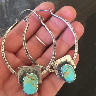 Boho-Chic Hoop Earrings - Silver Color, Synthetic Zircon Inlay, Perfect for Casual Attire & Gifting