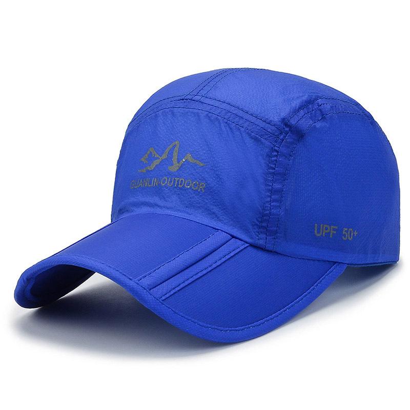 Quick-drying Hat, Summer Outdoor Sunscreen Mountaineering Hat, Men's and Women's Ultra-thin Breathable Three-fold Summer Hat, Korean Baseball Cap