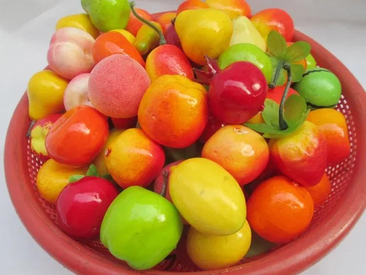 10/20/30pcs Mini Simulation Foam Fruit and Vegetables for Children's simulation Play Toy Artificial Kitchen Toys Dollhouse Kits