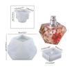 3 Pcs Perfume Bottle Silicone Resin Molds UV Resin Epoxy Silicone Casting Molds