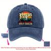 Papa Like a Grandpa Only Cooler Graphic Print Cotton Baseball Cap Adjustable Casual Hat for Unisex