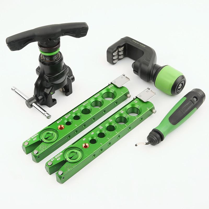 ST-806FT Copper Pipe Expander Set Air Conditioner Metric Reamer Flare Tool Pipe Flaring Tool Set Tube Expander Tools