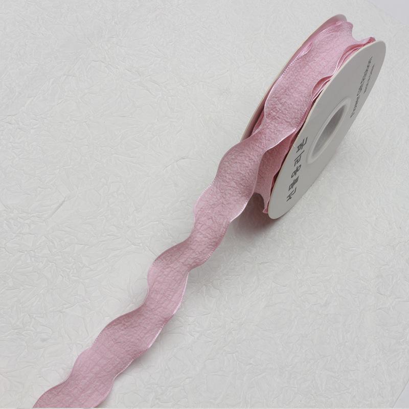 2.5cm Pleated Lace Fishtail Organza Ruffle Ribbon for DIY Gift Decoration