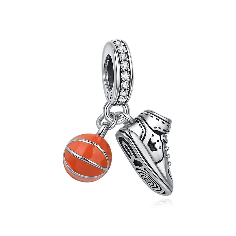 Original Copper Charms Soccer Football Love Coffee Beads Fit Brand Bracelets Necklaces Diy Jewelry For Women