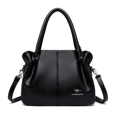 Bolso de cuero para mujer de gran capacidad, bolso tote de 3 capas, bolsos de diseñador de lujo de alta calidad, nuevo