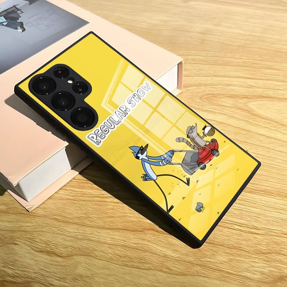 Cartoon Regulars Show Phone Case For Samsung S24 Ultra S25 S23 S22 S20 Fe S21 Plus A54 A24 A53 A16 A13 Glass Cover
