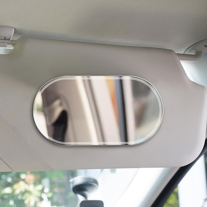 Automobile Sunshade Cosmetic Mirror Dual Purpose Rear View Auxiliary Mirror HD Mirror Stainless Steel Interior Rearview Mirror Interior Mirrors6