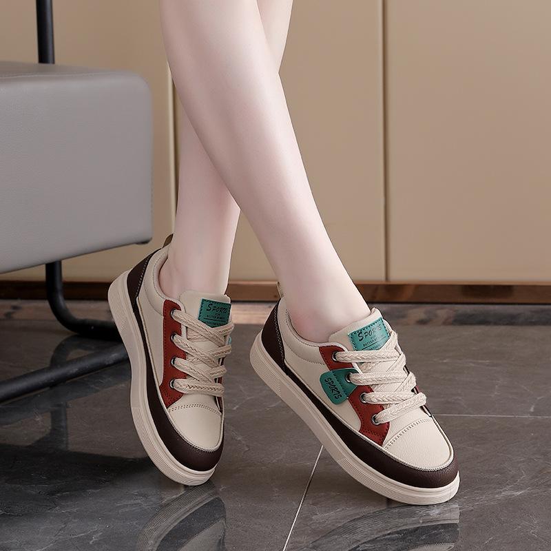 2025 Spring and Autumn New Ins Korean Version Comfortable Little White Shoes Female Students Versatile Sports Shoes Women's Board Shoes KT-276