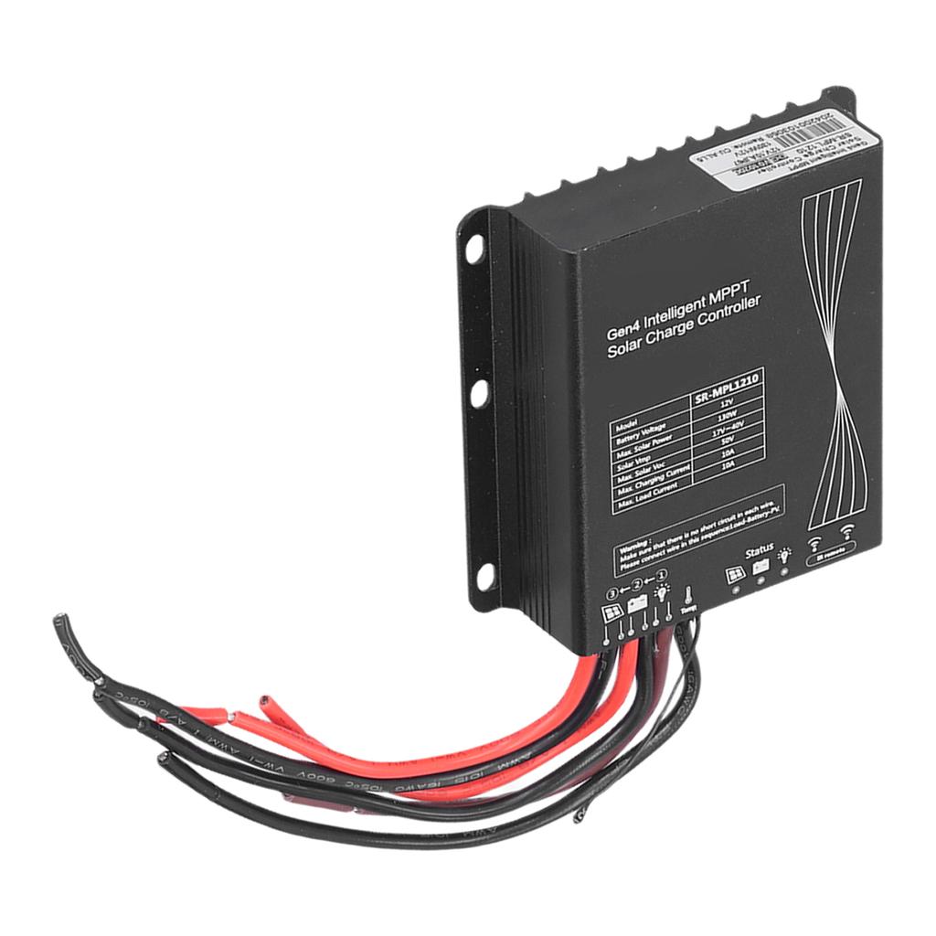12V 10A 130W MPPT Solar Charge Controller Discharge Regulator IP67 Protection for Household RV Boat