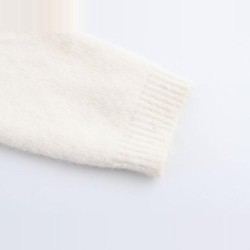 Kaslead New Arrival Women's Clothing Fashion Style Fashion Embroidered Sequins round Neck Knitting Cardigan Sweater Outwear