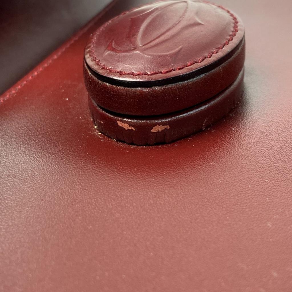 Used CARTIERHandbag Bordeaux leather Women