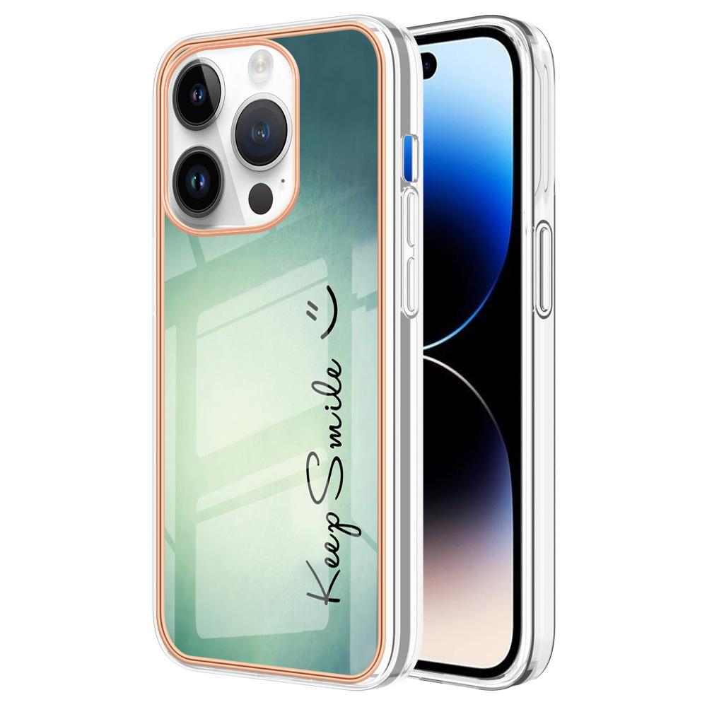 Suitable for iPhone15 mobile phone case 14plus cartoon painted electroplating anti-drop case 13Pro leopard print case