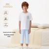 Boys' Starry Blue Summer Pajama Set