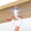 Selbstklebende Haken 10 Stück/Set 360° drehbar Schlafzimmer Büro Aufbewahrungshaken