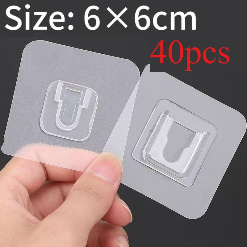 Strong Transparents Double Sided Adhesive Wall Hooks Hanger Suction Cup Sucker Hooks Bathroom Plug Socket Holders