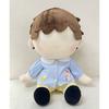 Niannyyhouse 40cm Plush Clothes Set for Kindergarten, Loose Fit, Jacket and Shorts, Dress-Up, Cotton Doll, Accessories (Blue)