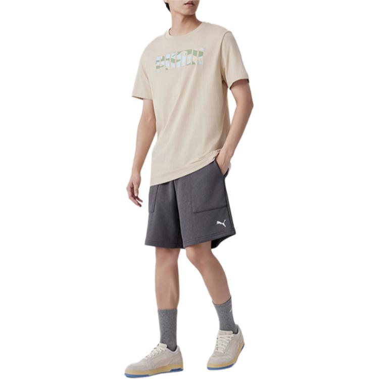 Puma Pantalones Cortos Casuales para Hombre Negro Gris 683476-30