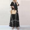 Summer Long Perfect for Women Over Summer Outfit Short Perfect for and Size Black Women's Dress, 50, Set, Wrinkle-Free, Sleeve, Slimming,