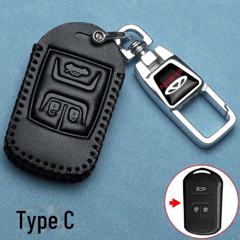 Chery Tiggo & Arrizo Leather Key Cover for 5x, 3, 9, 8 Plus/Pro, 7 Plus & Fengyun 2 Models