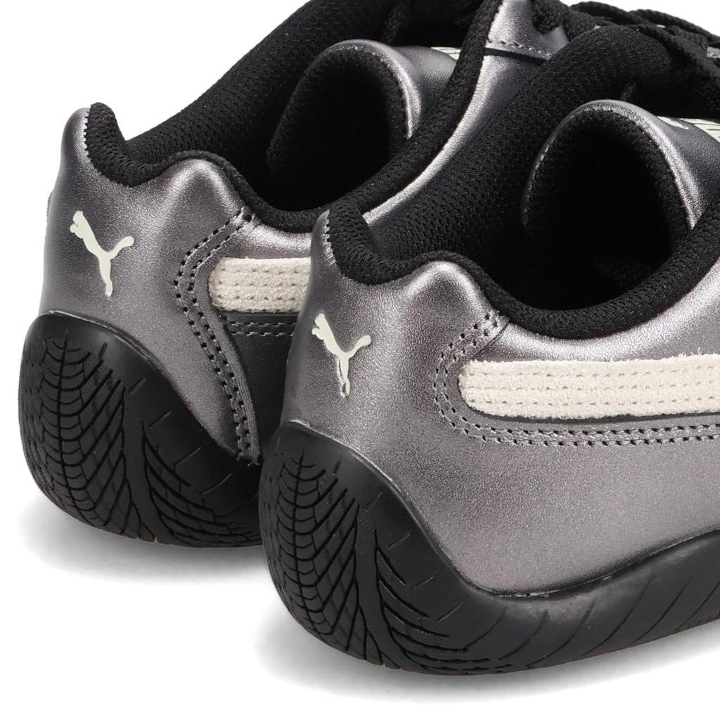 PUMA Speedcat Metallic Sneakers Sleek Low-Profile Driving Shoes Black 22.5cm 403689